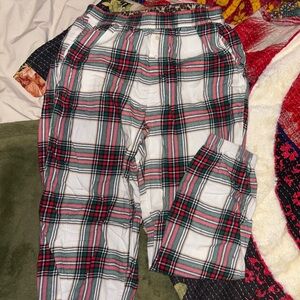 Aerie Festive Plaid Lounge Pants